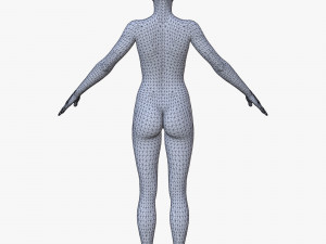 20 female base mesh 3D Модель
