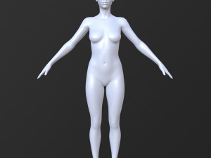 20 female base mesh 3D Модель