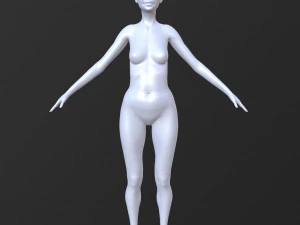 20 female base mesh 3D Model