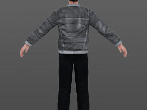 man 01 -with 250 animations Model 3D