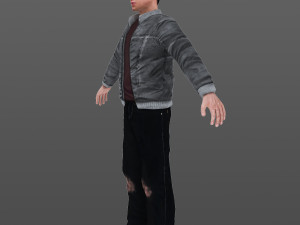 man 01 -with 250 animations Model 3D