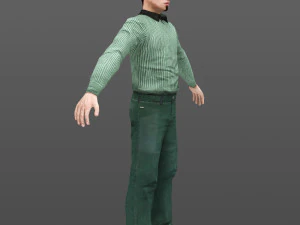 man 02 -with 250 animations 3D Model
