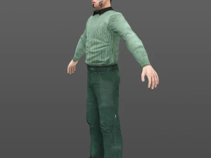 man 02 -with 250 animations 3D Model