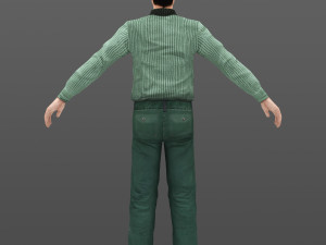 man 02 -with 250 animations Modèle 3D