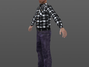 man 03 -with 250 animations Model 3D