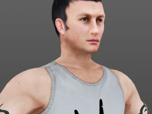 man 04 -with 250 animations 3D Model
