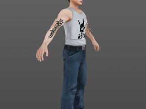 man 04 -with 250 animations 3Dモデル