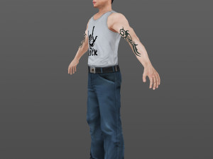 man 04 -with 250 animations 3Dモデル