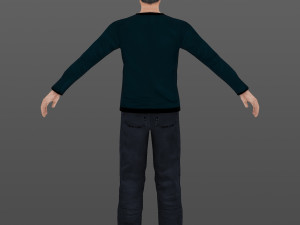 man 06 -with 250 animations 3D Model