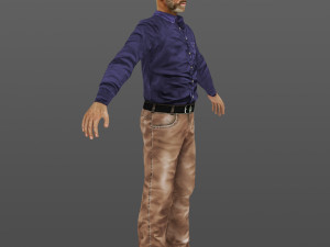 man 07 -with 250 animations 3D 模型