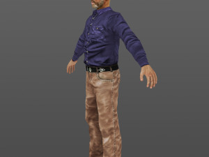 man 07 -with 250 animations 3D 模型