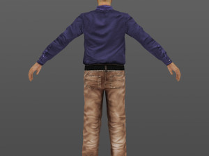 man 07 -with 250 animations 3D 模型