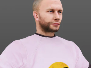 homem 08 -com 250 anima&ccedil;&otilde;es Modelo 3D