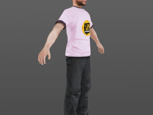 man 08 -with 250 animations 3D Модель