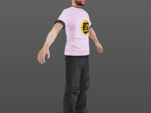 homem 08 -com 250 anima&ccedil;&otilde;es Modelo 3D