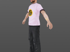 man 08 -with 250 animations 3D Модель