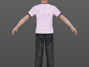 man 08 -with 250 animations 3D Модель