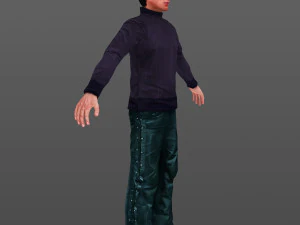 man 09 -with 250 animations 3D Model