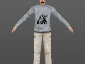 man 10 -with 250 animations 3D Model