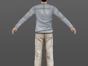 man 10 -with 250 animations 3D Model
