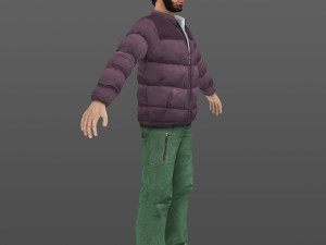 man 11 -with 250 animations Modelo 3D