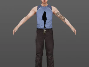 man 12 -with 250 animations 3D Model