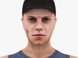 man 12 -with 250 animations Modelo 3D