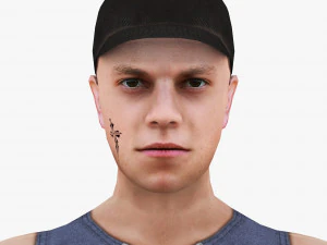 man 12 -with 250 animations 3D Model