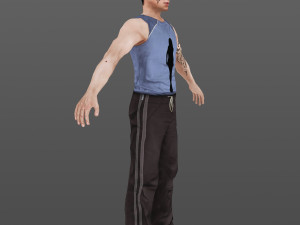 man 12 -with 250 animations Modelo 3D