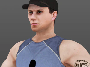 man 12 -with 250 animations 3D Model