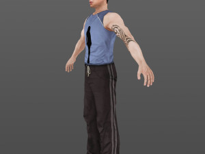 man 12 -with 250 animations Modelo 3D
