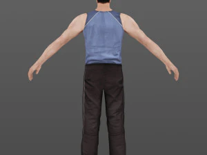 man 12 -with 250 animations 3D Model