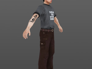 man 13 -with 250 animations Modelo 3D