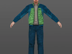 man 14 -with 250 animations 3D Model