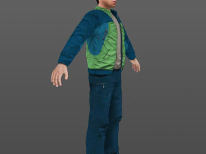 man 14 -with 250 animations 3D Model