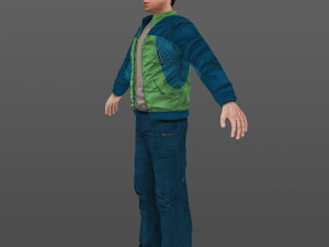 man 14 -with 250 animations Modello 3D