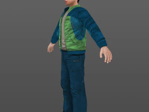 man 14 -with 250 animations 3D Model