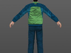 man 14 -with 250 animations Modello 3D