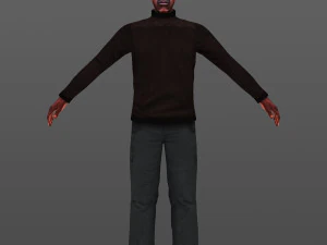 man 15 -with 250 animations 3D Model