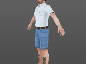 man 16 -with 250 animations 3D Model