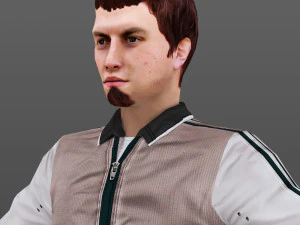 man 17 -with 250 animations 3D Model