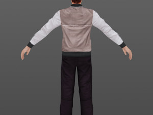 man 17 -with 250 animations 3Dモデル