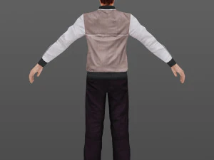 man 17 -with 250 animations 3D Model