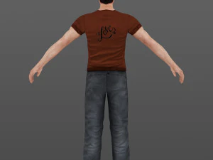 man 18 -with 250 animations 3D Model