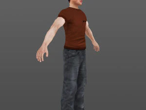 man 18 -with 250 animations 3D Model