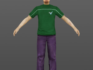 man 19 -with 250 animations Modelo 3D