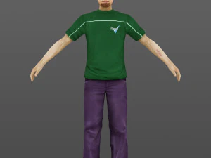 man 19 -with 250 animations 3D Model