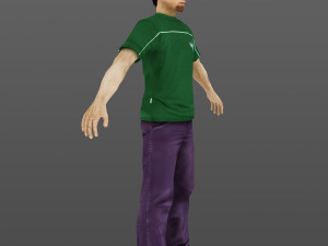 man 19 -with 250 animations Modelo 3D