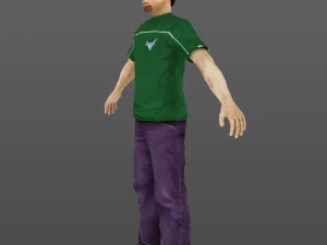 man 19 -with 250 animations 3D Model