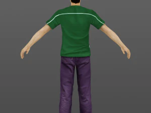 man 19 -with 250 animations 3D Model